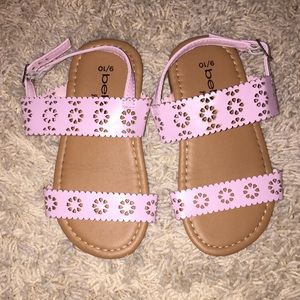 Bebe pink sandals 9/10